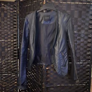 Faux Leather blazer Jacket